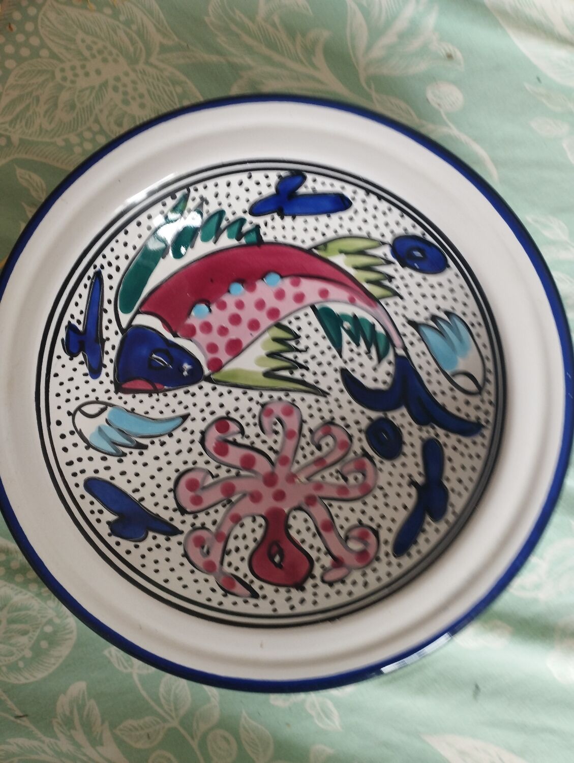 Hand-painted plates