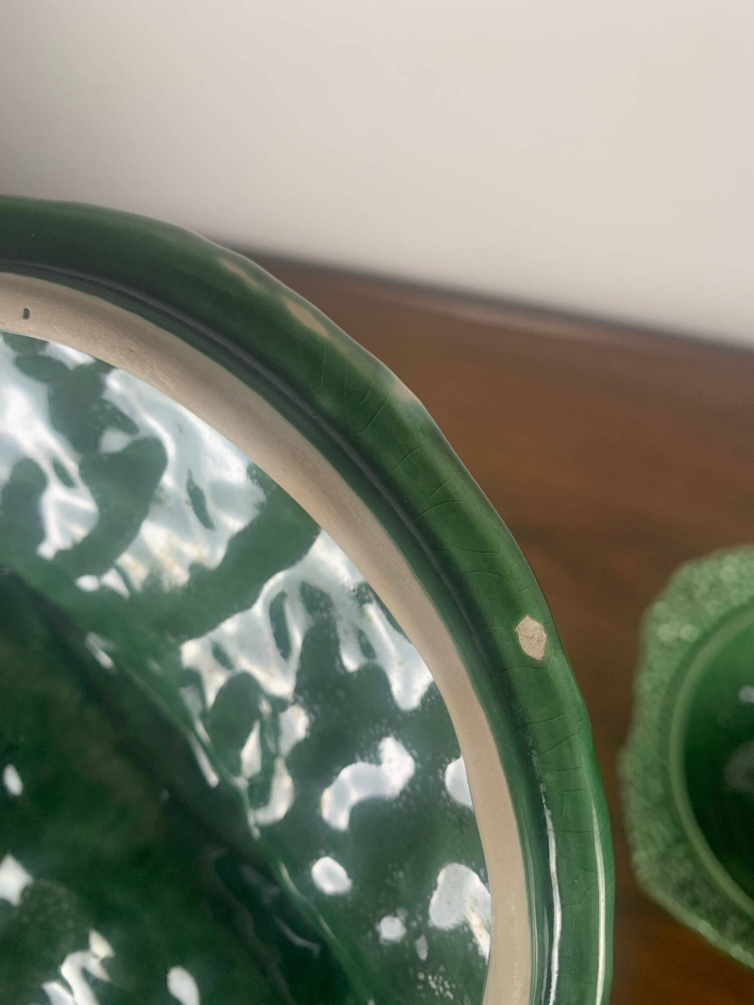 Green cabbage ceramic soup tureen, 1970/80