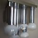 Chandelier with satin glass lights, Italy, 1970s