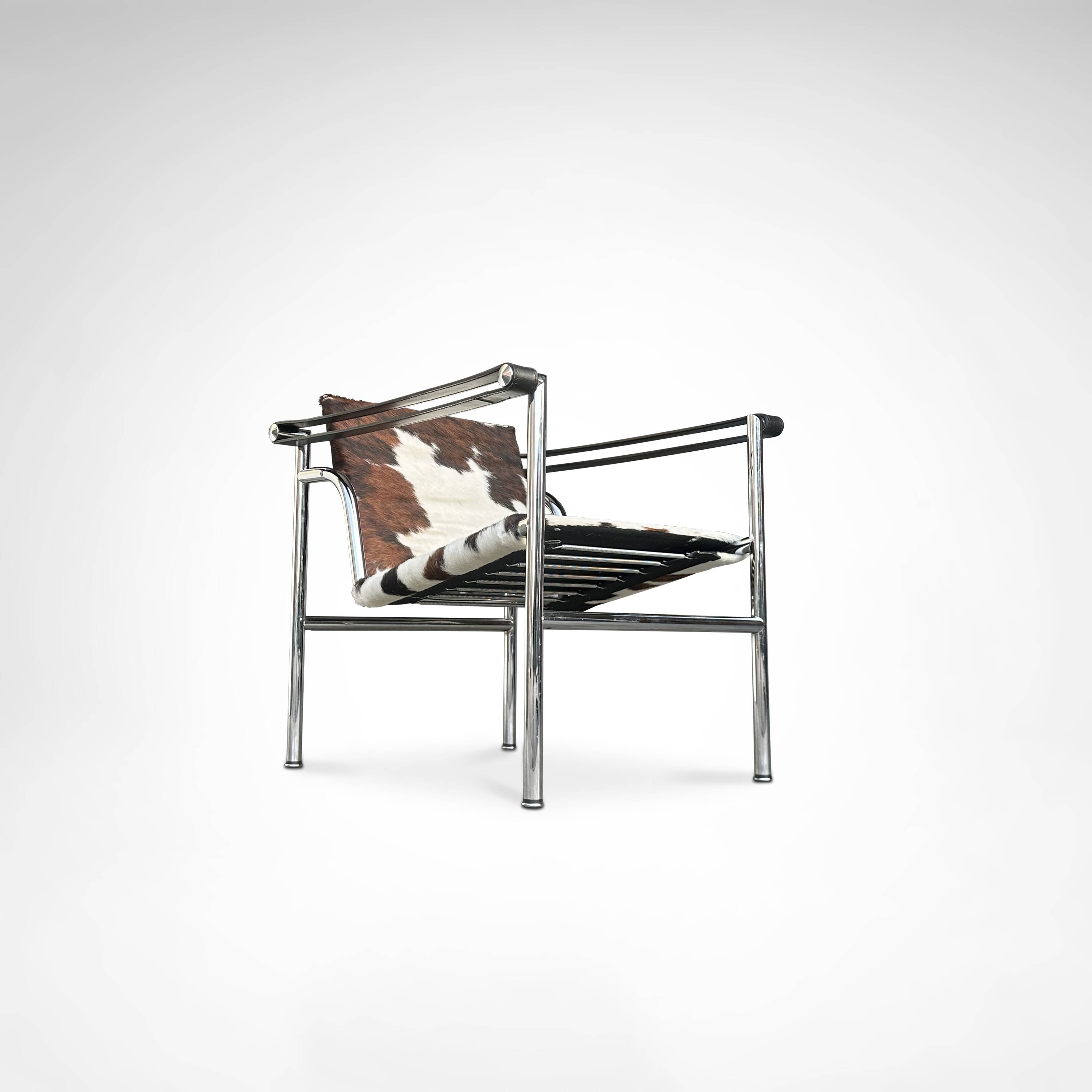 LC1 ponyskin armchair by Le Corbusier et al for Cassina 1980s