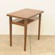 Mid-century walnut coffee table, wooden living room table, 1950s
