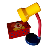 Multicolored table lamp Memphis style