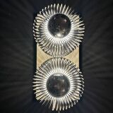 Double "spring" wall light Andréa Lazzari. Vintage.