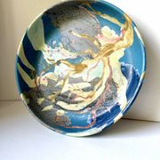 Vintage Danish Ceramic Art Studio Decorative Bowl signed
