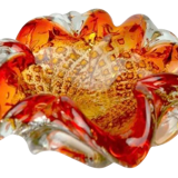 Deposit of orange and gold sommerso keys by seguso, murano glass, italy, 1970