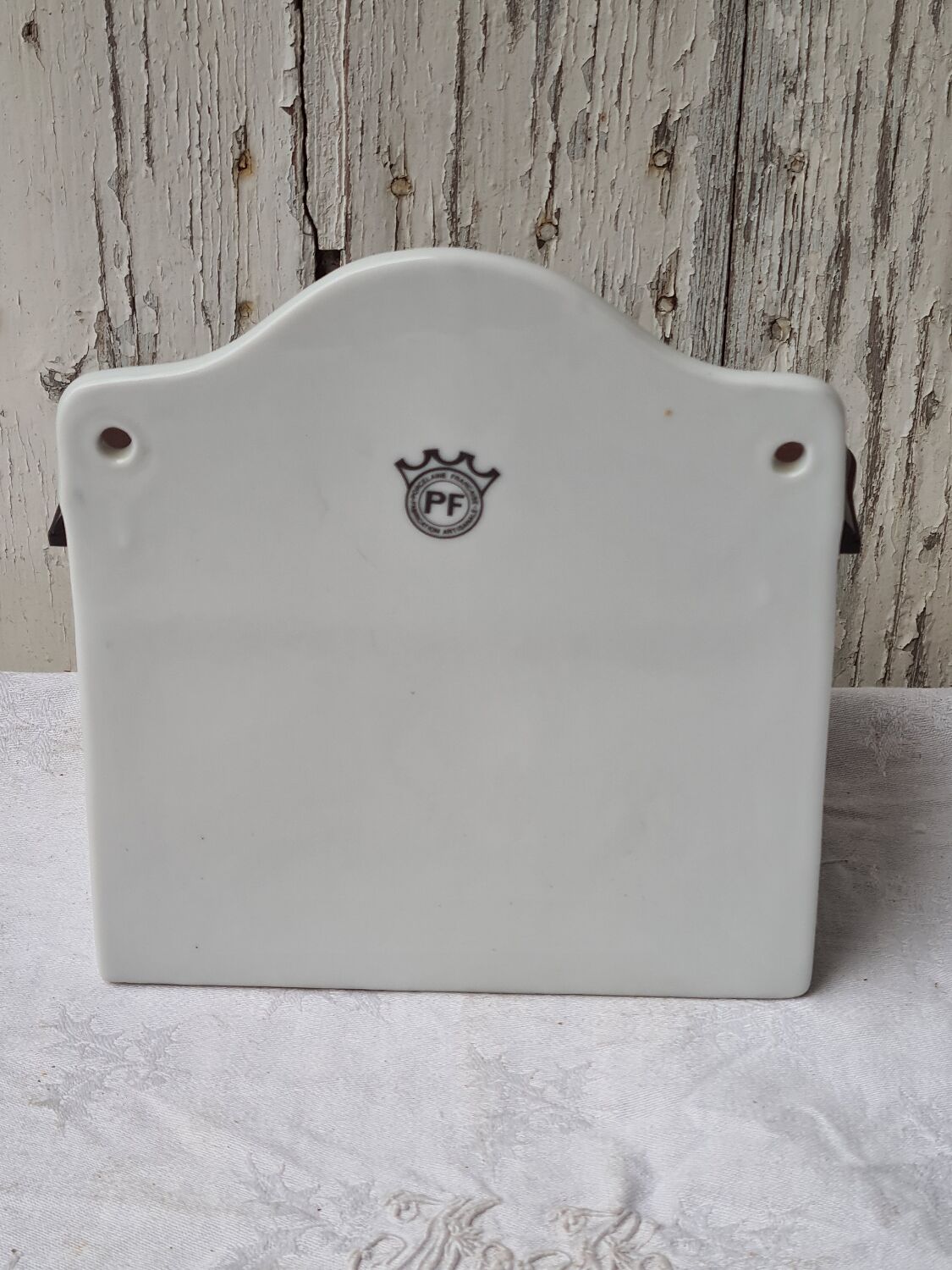 Vintage ceramic salt box