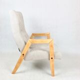 Beige danubio vintage design chair, 1970s