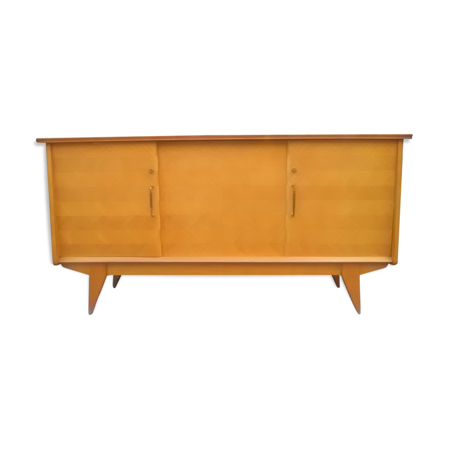 Vintage sideboard 1950 oak foot compass
