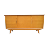 Enfilade vintage 1950 chêne pied compas