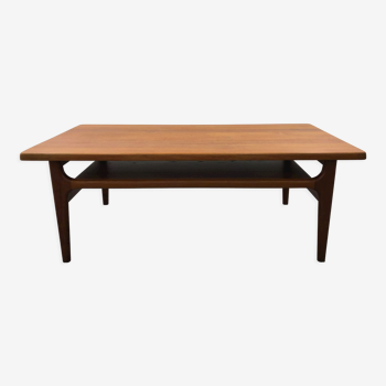 Mid-Century Danish Coffee Table with Storage from A/S Niels Bach, 1960s