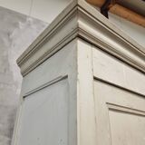 Armoire penderie ancienne armoire murale française XXL gris 230x212 cm