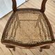 Chaises style Louis XV en bois et cannage