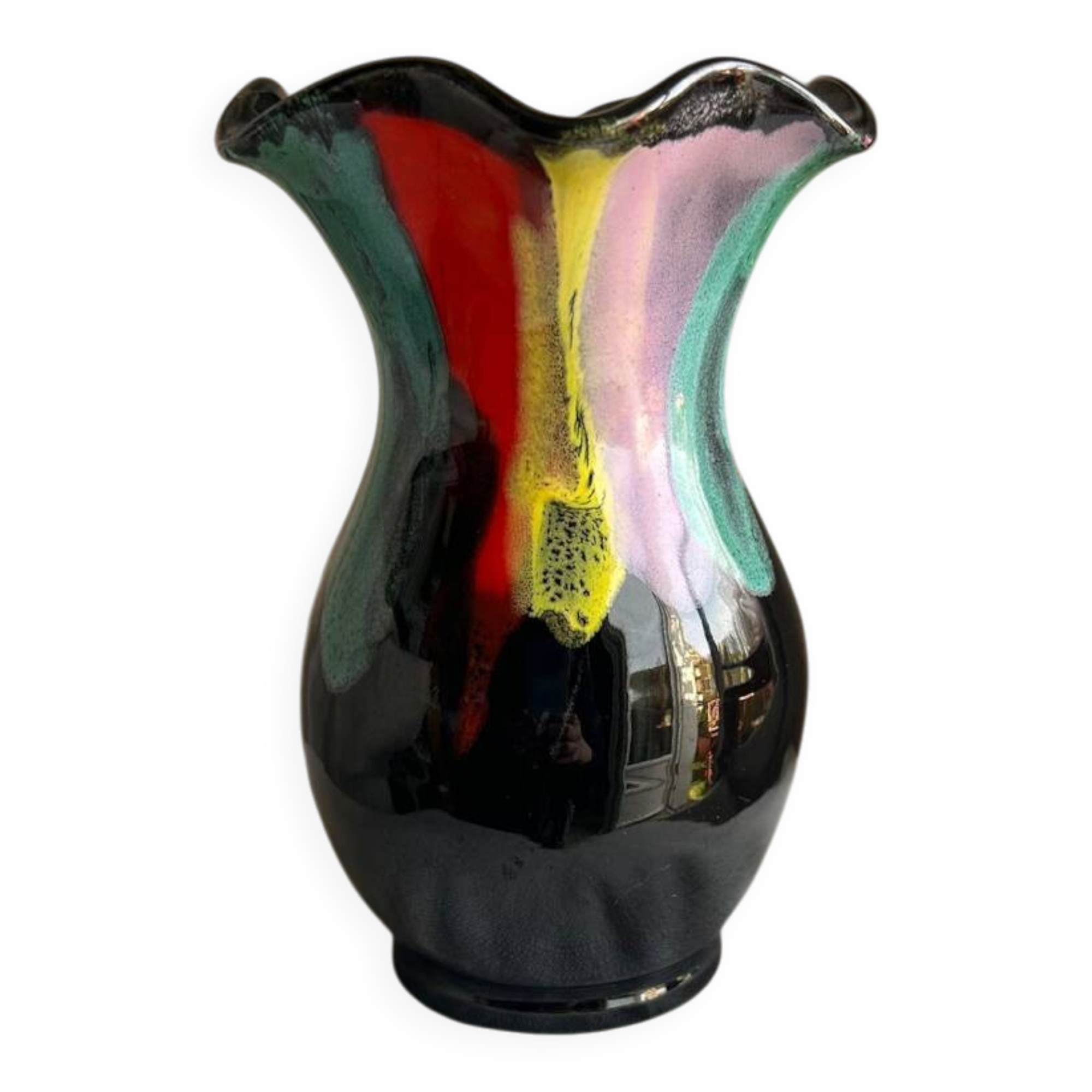 Superb Vintage Vallauris Vase - Psychedelic Decor