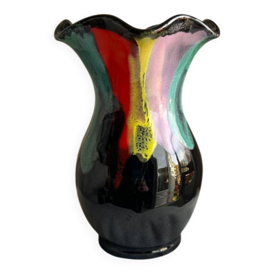 Vase Vallauris Vintage - Décor Psychédélique