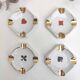 Ashtrays bridge belote poker card games Limoges porcelain Mokin