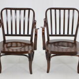 1950s Pair of Josef Frank Bentwood Armchairs no. 752 by Thon