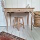 Antique oak side table in Louis XV style