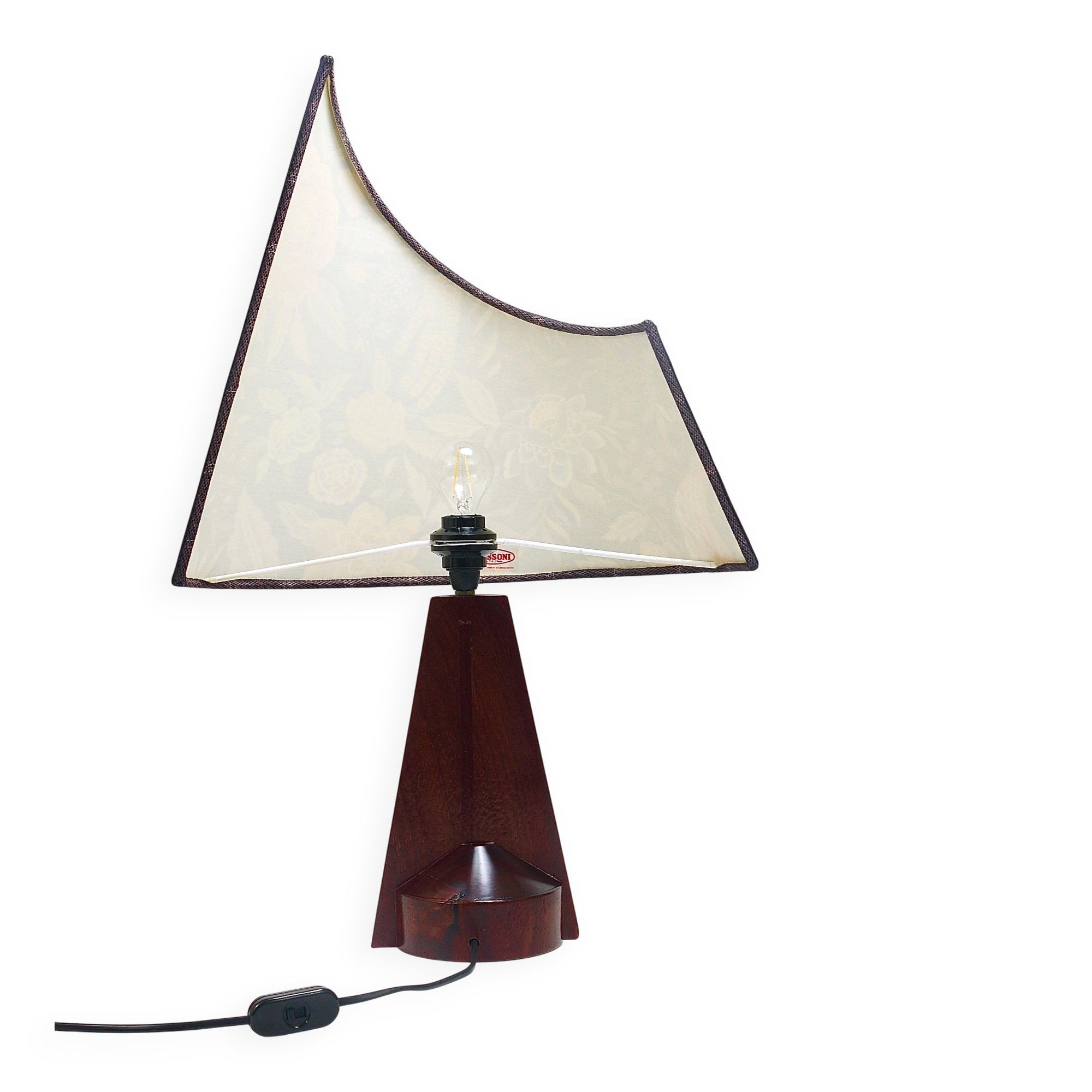 A pair of post-modern Missoni table lamps by Massimo Valloto, Italy, 1980s.