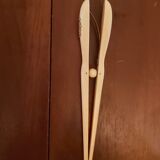 Ivory and silver glove clips