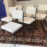 Set 6 Steiner chairs and a stool