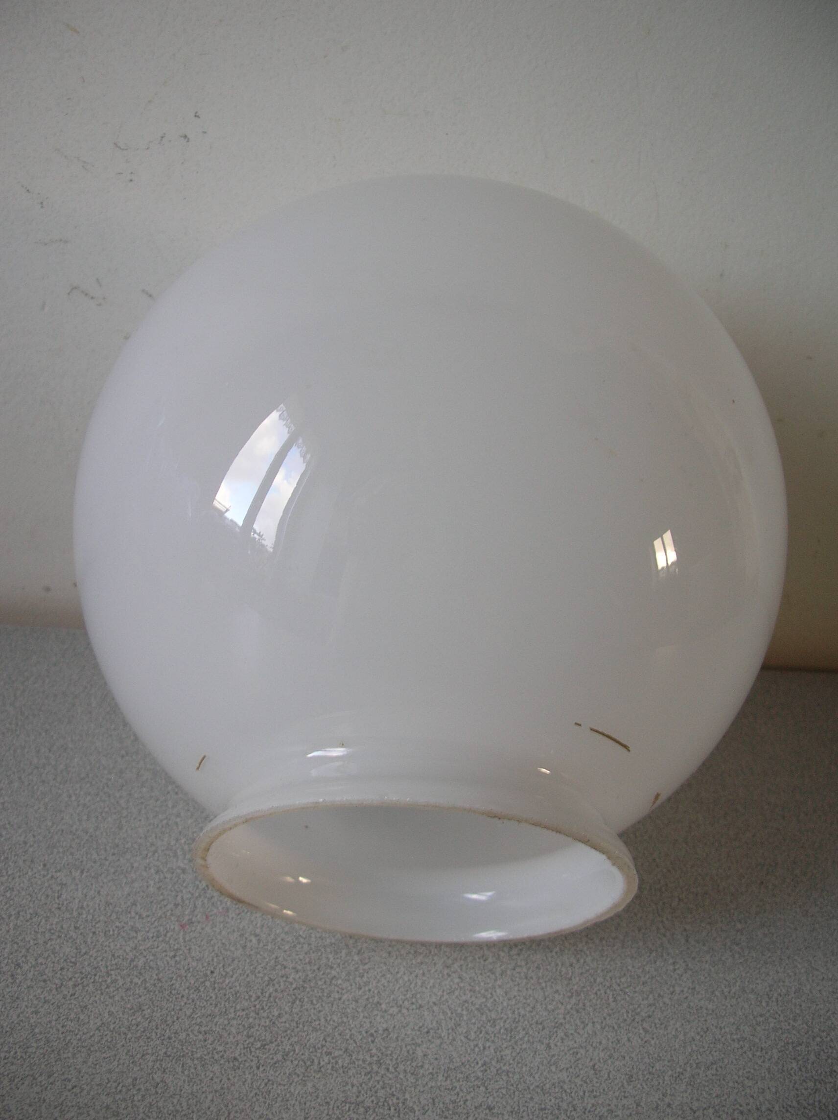 Old globe lampshade ball sphere glass lamp chandelier lighting fixture n°06/11B
