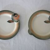 12 assiettes poisson Digoin Sarreguemines années 50