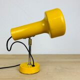 Lampe spot jaune à poser années 70