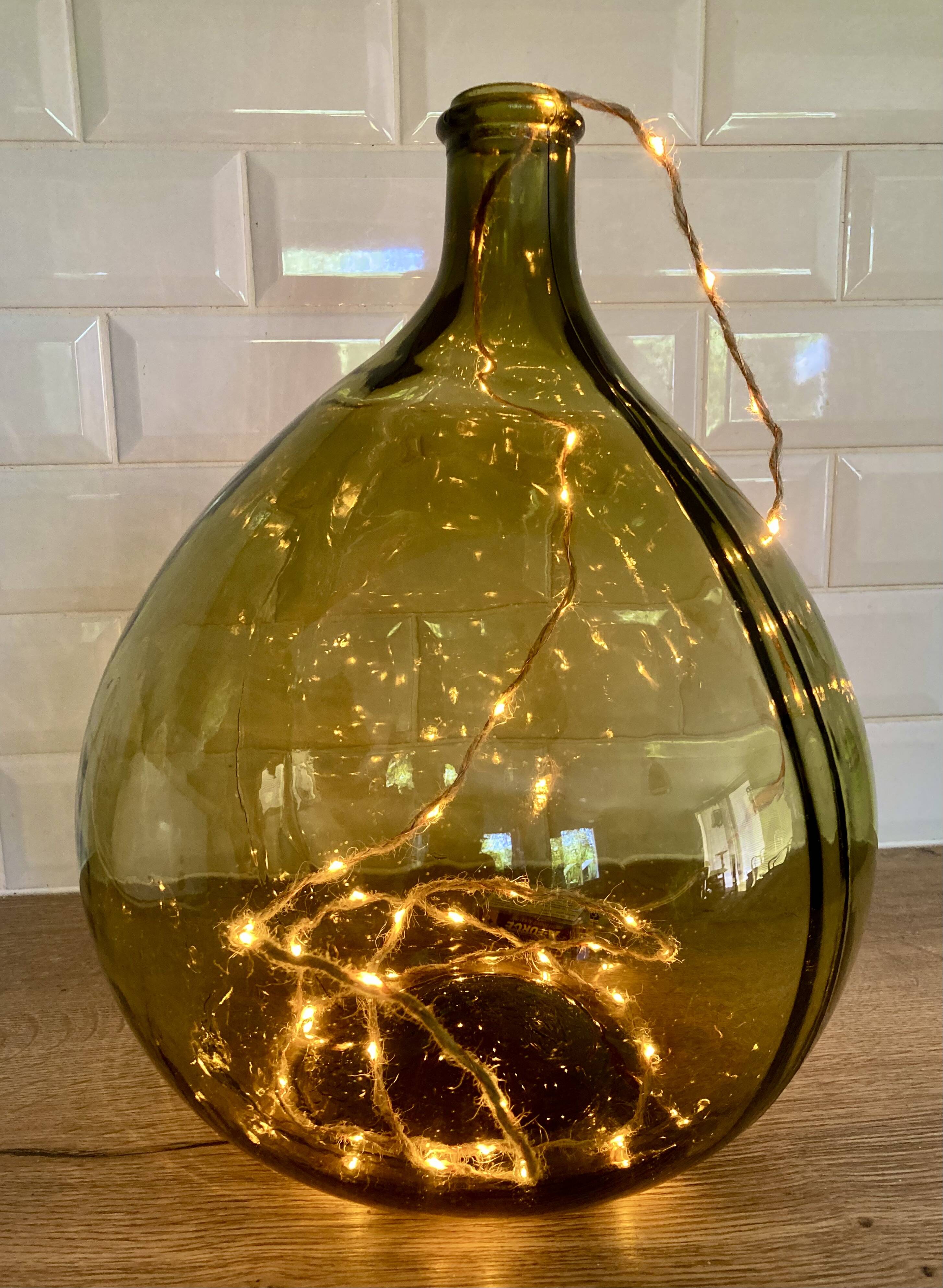 10L demijohn in a pretty olive green