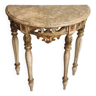 Table console portugaise vintage, table de hall, table d'appoint