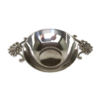 Silver metal ashtray