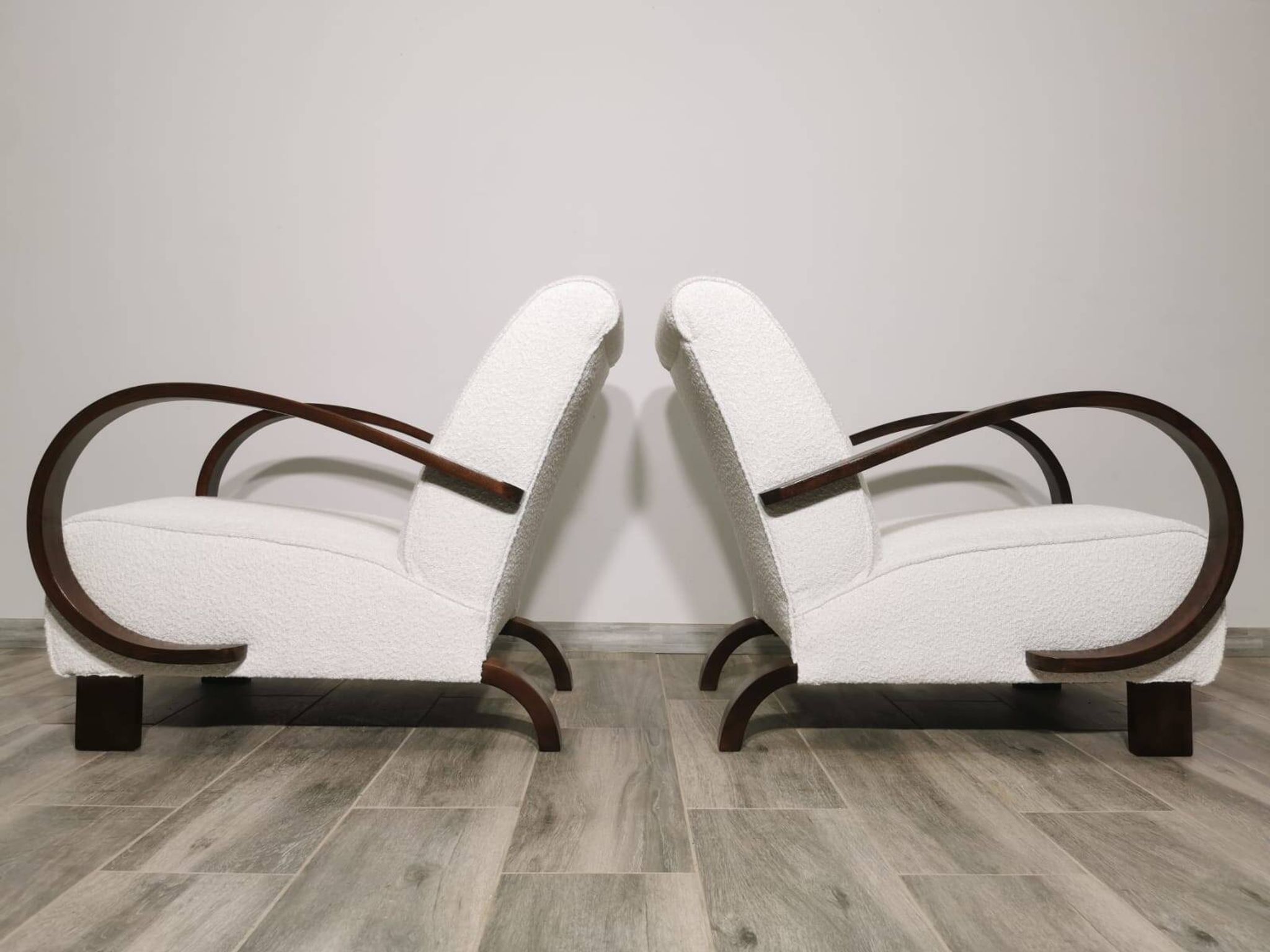 Armchairs by Jindrich Halabala, 1940s