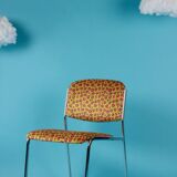 Chrome chair from the 70s reupholstered