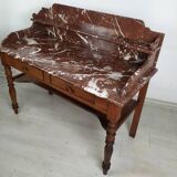 Burgundy marble dressing table