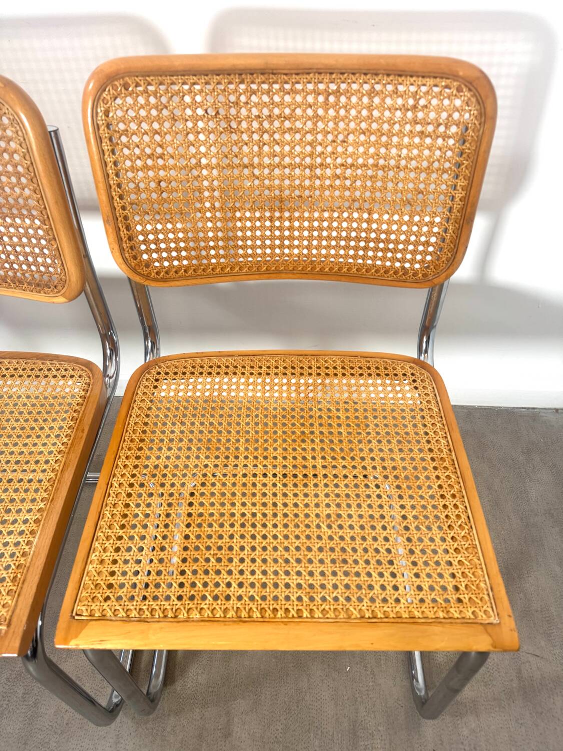 Paire de chaise Cesca Marcel Breuer b32 made in Italy