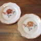 Set of 6 flat plates Sarreguemines Digoin