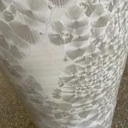 Large floor vase Amphora 137 cm ceramic with pearlescent crystallised glaze.