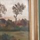 Old Landscape Painting Normandy Rouen School Montparnasse Frame Green Legrip