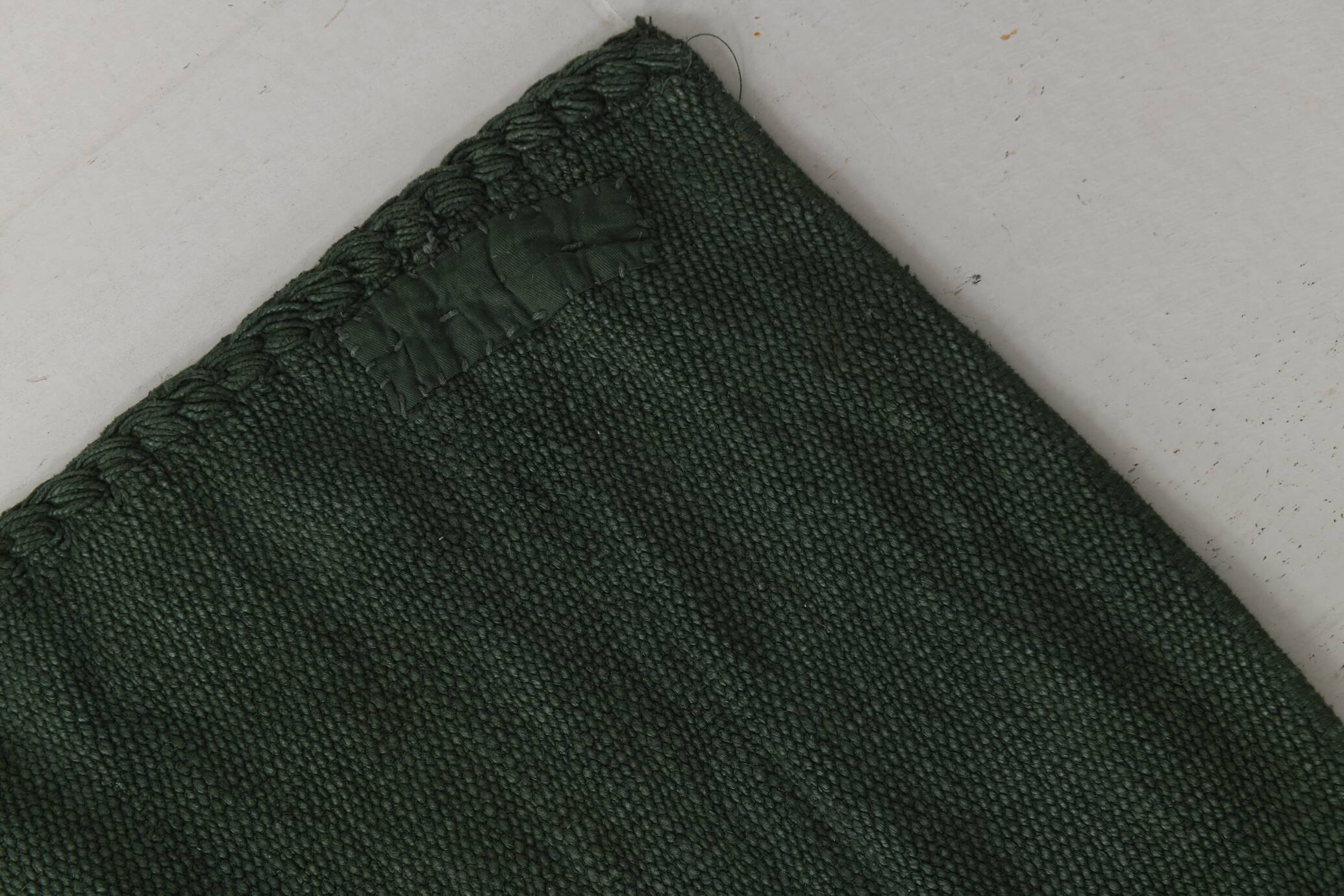 2x8 Turkish Dark Green Vintage Runner Rug, 72x235Cm