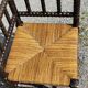 Paire de chaises fauteuils bobbin coin du feu angle