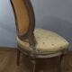 Chaise à dossier médaillon Louis XVI