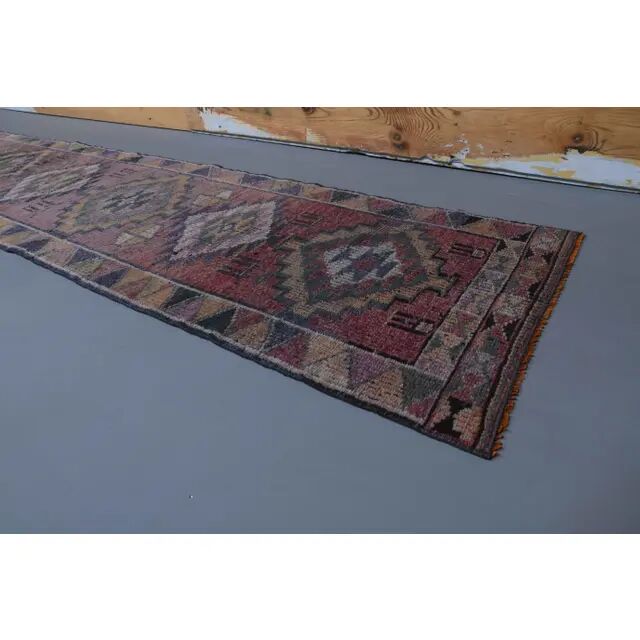 Turkish Handmade Wool Runner 73x337