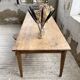 Farmhouse table with spindle legs in oak and pine, 2.5m