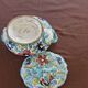 Vintage italian soup tureen in polychrome ceramic – floral decoration – italy