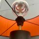 Ceramic floor lamp year 1960 two-tone lampshade