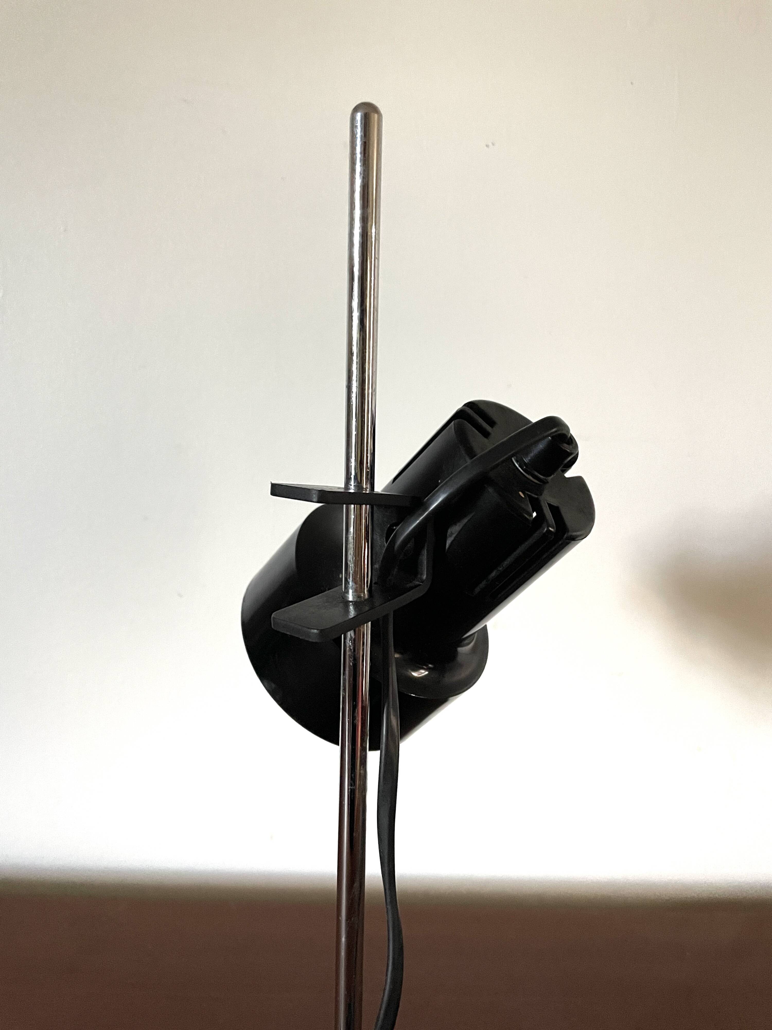 Lampe de bureau à pince noire 1970