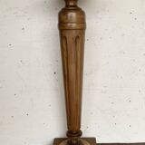 Louis XVI style display column in stained beech, 20th century
