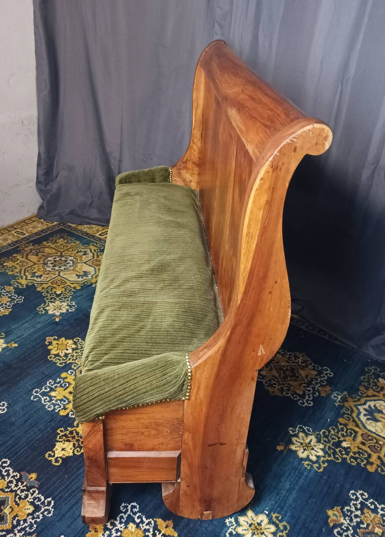 Louis Philippe walnut bench