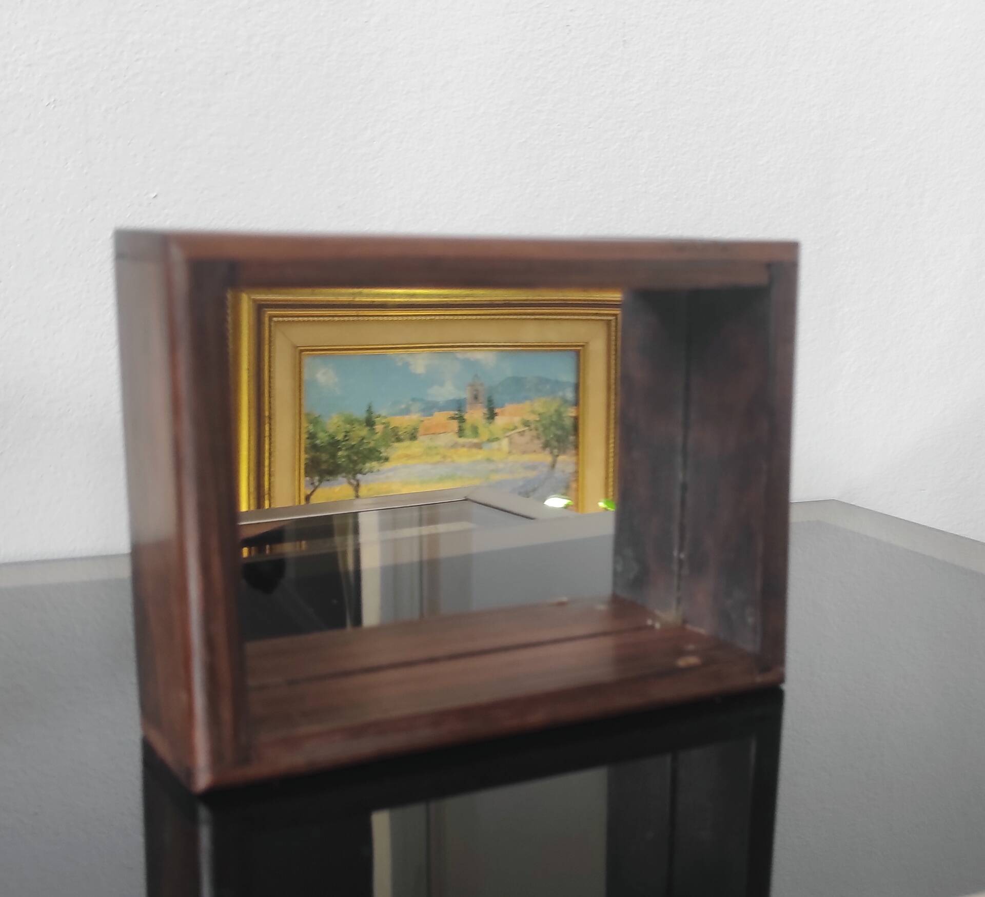 Vintage pocket trays in rosewood and brass – style A