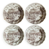 4 dessert plates N Fontabesso Italy