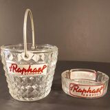 Ashtray and ice bucket advertising St Raphaël